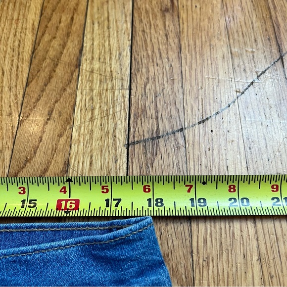 Levi's 32 Womens Mile High Cropped Wide Leg Denim Jeans Blue Meas 36x26.5 - Picture 6 of 10